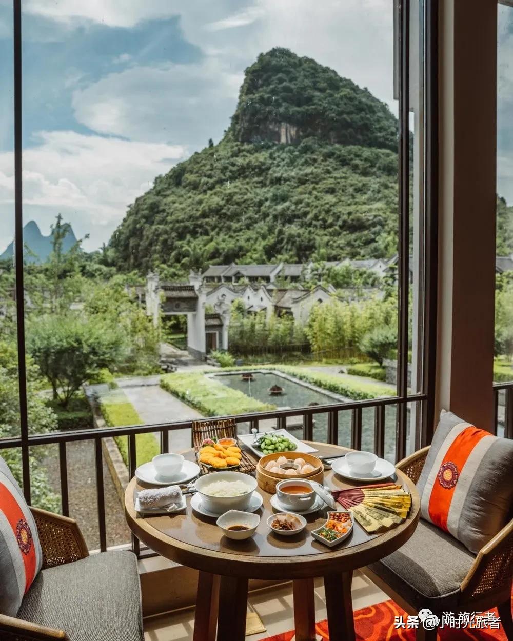 阳朔酒店风景好的推荐,桂林阳朔山水画酒店