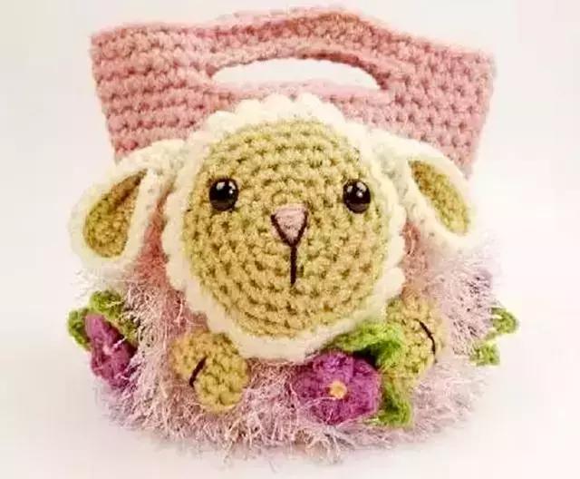 特别小的毛线钩织小动物,钩编毛线小动物