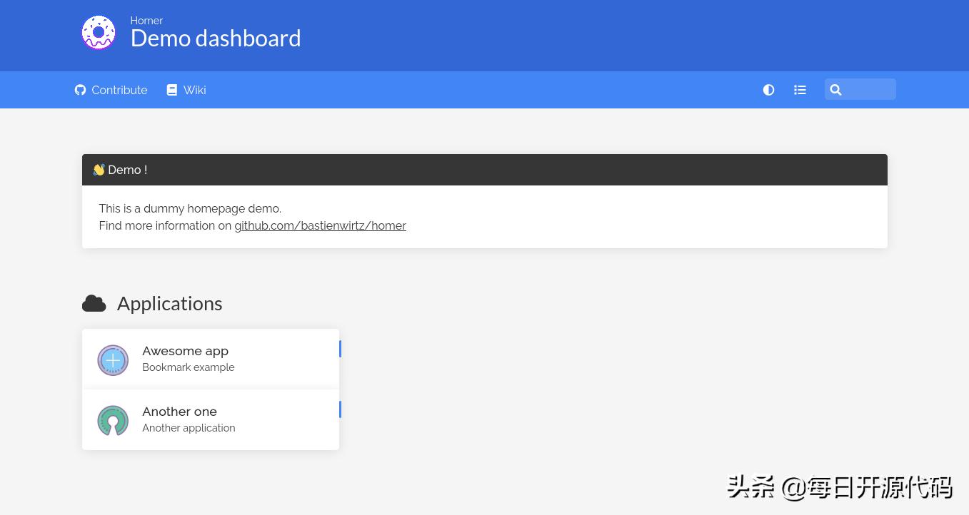 Homer-无比简单的静态网站首页生成器
