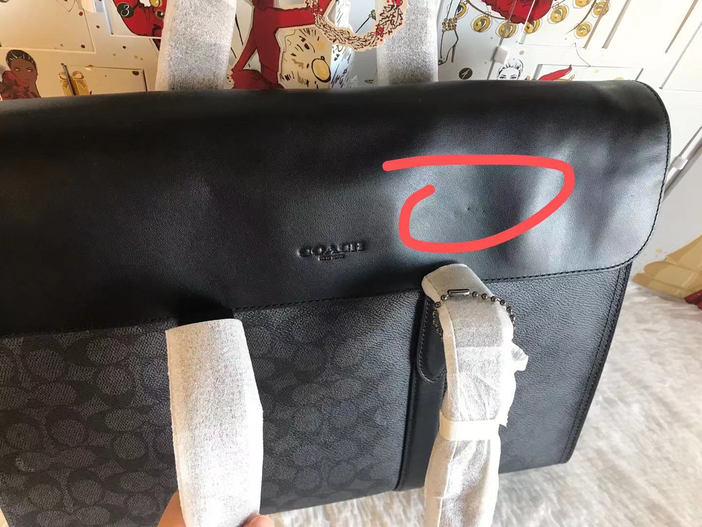 COACH皮质包,coach真皮男士包包