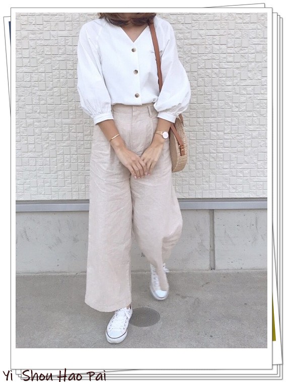 高端麻料抗起皱亚麻裤女,不起皱的亚麻裤阔腿裤