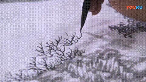 临摹山水画步骤曾刚教程,工笔山水画上色步骤视频