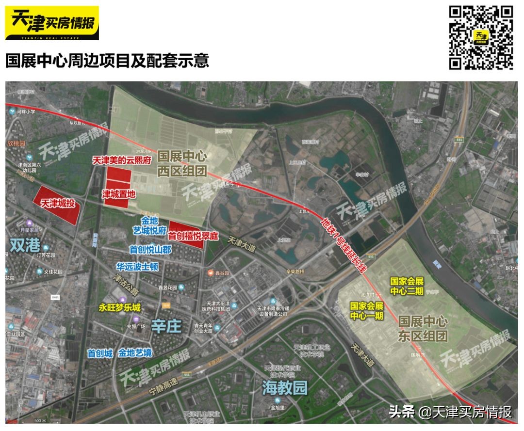 天津国展西学校板块,国展板块和海河教育园