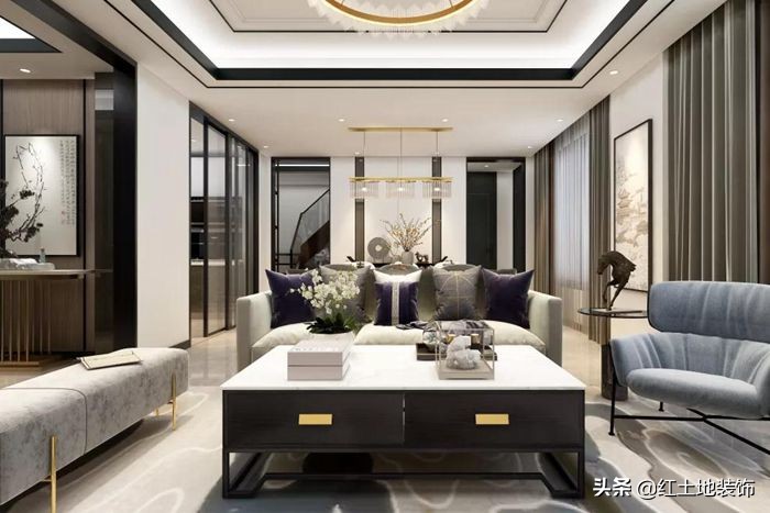 珠海法式别墅装修实景案例欣赏,珠海装修设计现代风格案例赏析