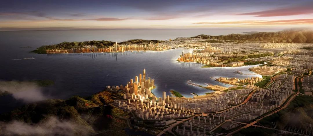 大连城市景观设计,大连钻石海湾城市设计