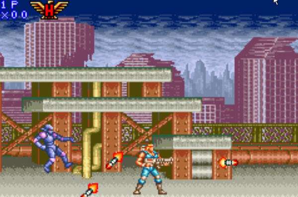 魂斗罗游戏失败后的画面,怀旧游戏魂斗罗第6代