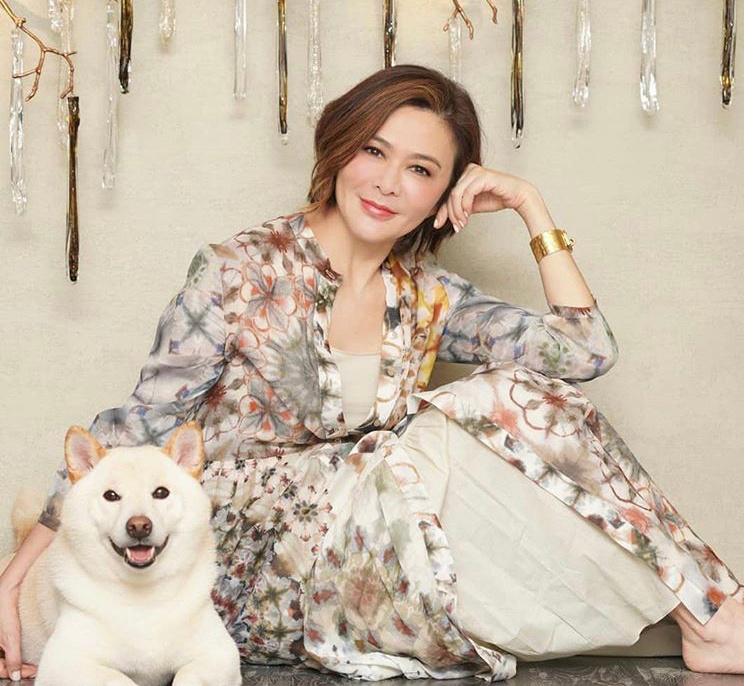 56岁关之琳穿裤裙现身机场,关之琳穿搭太高调了荧光绿针织裙