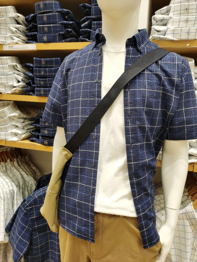 优衣库和gu和无印良品质量区别,日系牛仔衬衫男优衣库