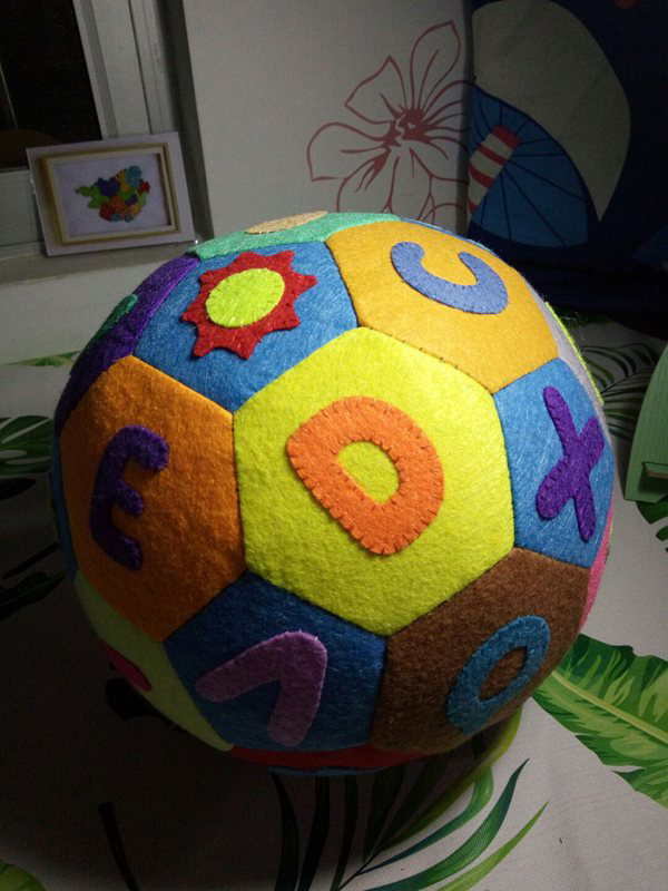 不织布足球制作过程,不织布足球做法