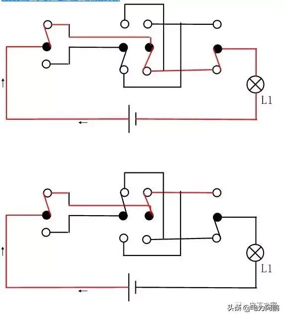 双控开关加单控开关线路图,双控三控开关实物布局图