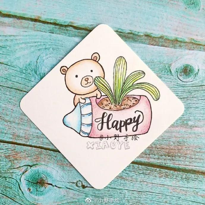 假期手抄报简单又漂亮可爱的图案,又好画又漂亮的手抄报