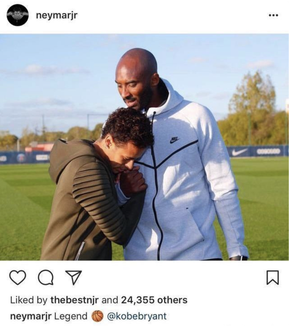 内马尔悼念科比的视频,内马尔悼念科比现场解说