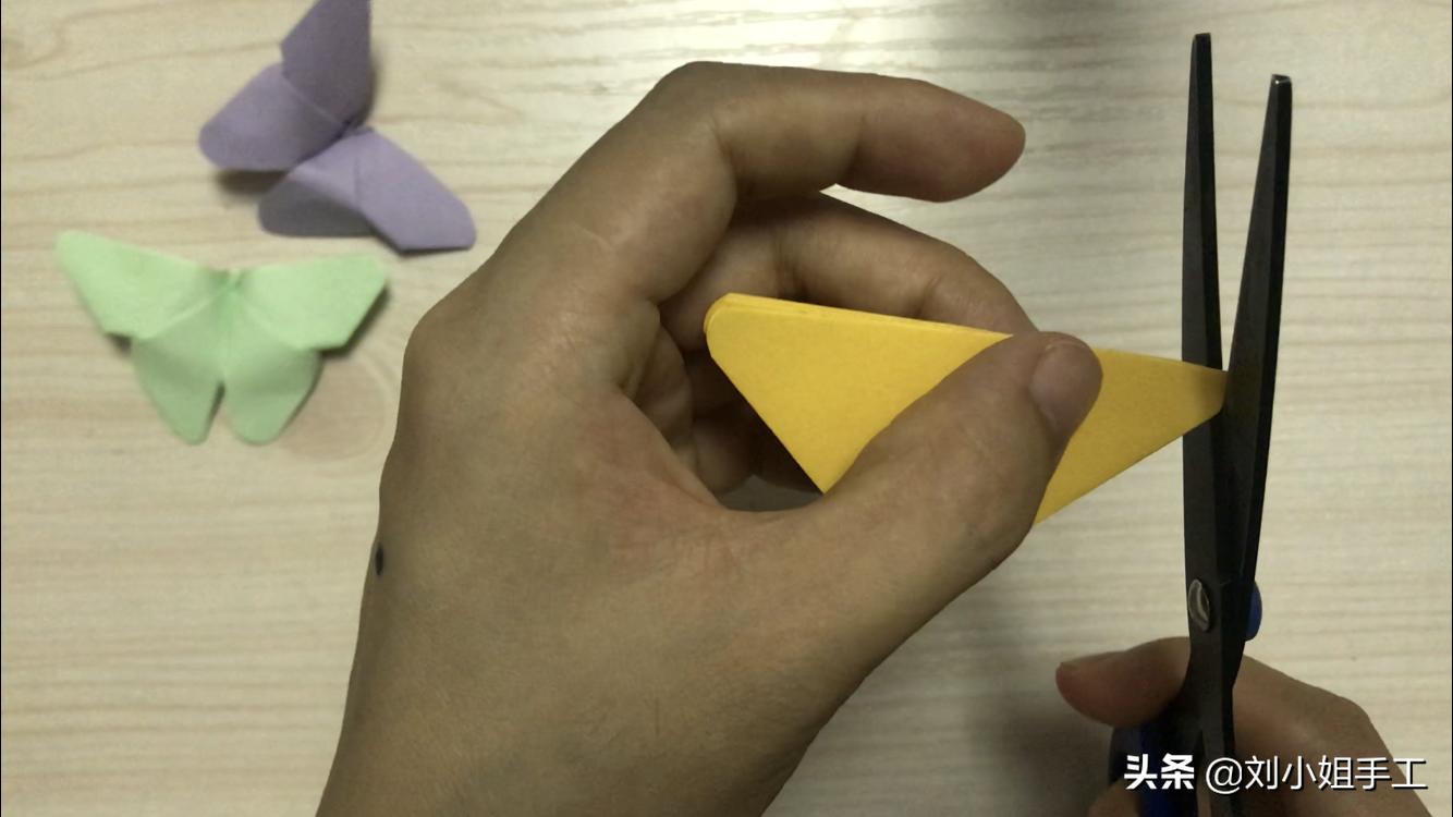 简单的蝴蝶折纸戒指,会飞蝴蝶简单折纸