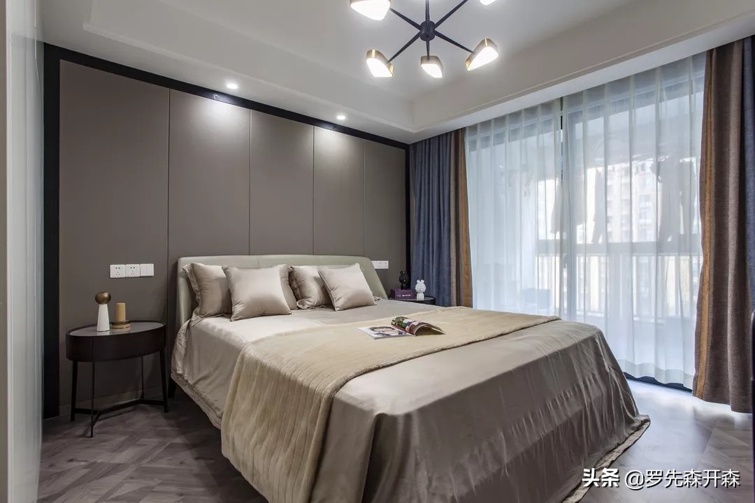 150平米爱马仕风格装修,高级灰爱马仕橙窗帘轻奢装修视频