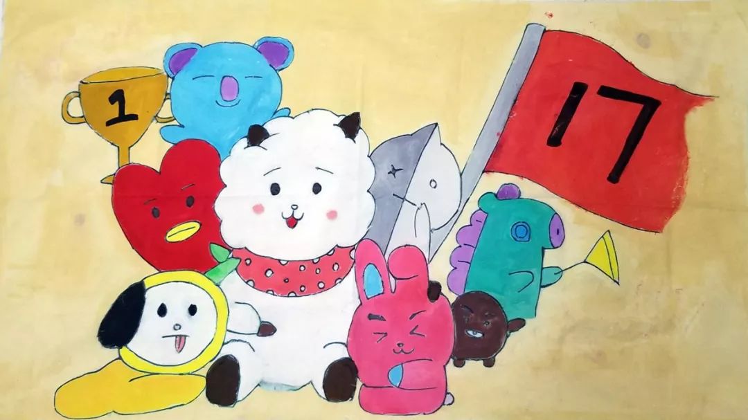 渭南初级中学:逆天了!这些队旗都是学生设计的