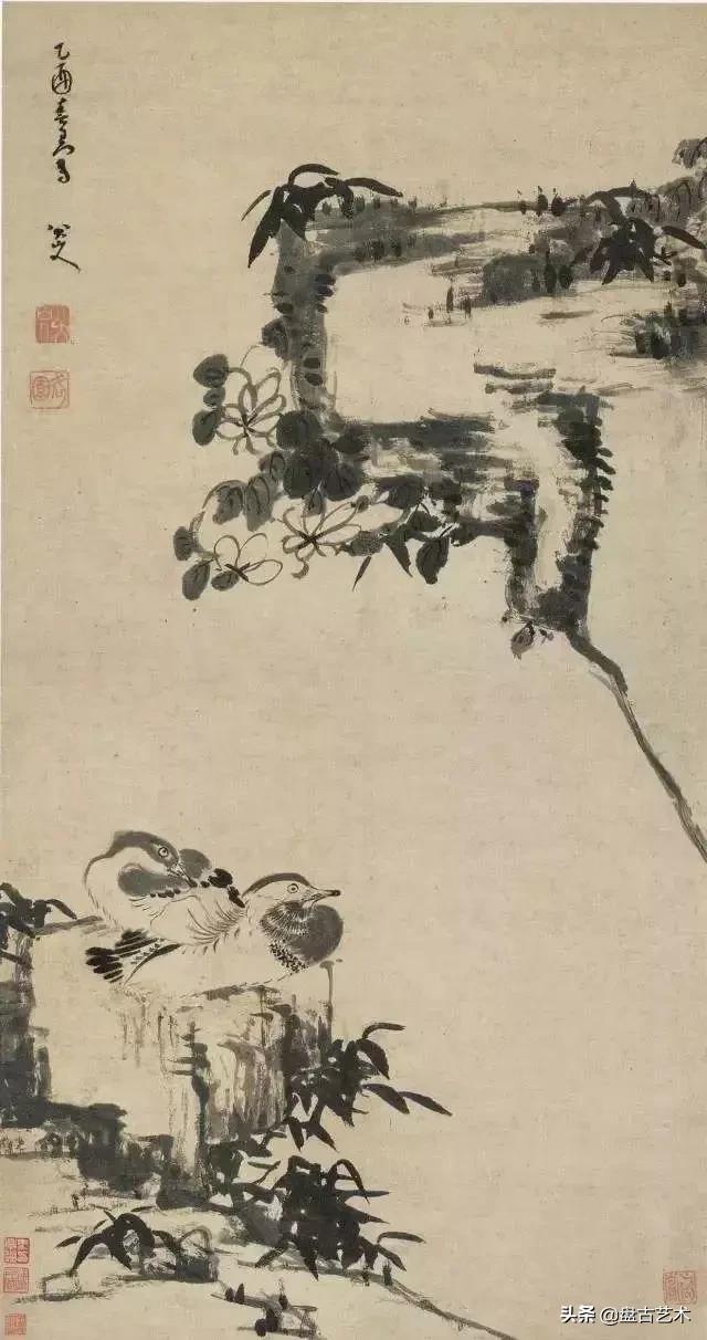 画出艺术家人生大寂寞的国画艺术作品——盘古油画艺术