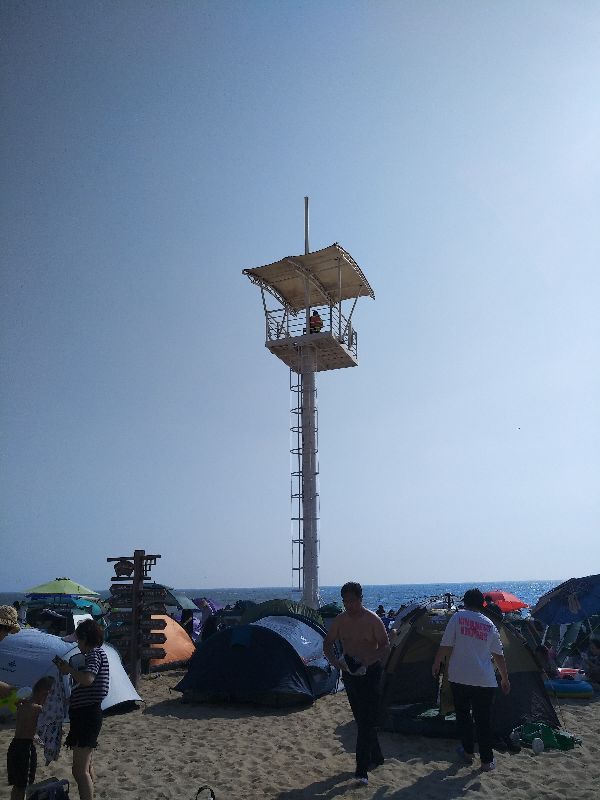 圣托里尼海边,盘锦金帛滩海滨浴场