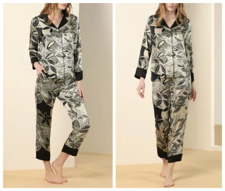 高档真丝洋气睡衣,夏天穿的真丝睡衣又凉快又舒服的