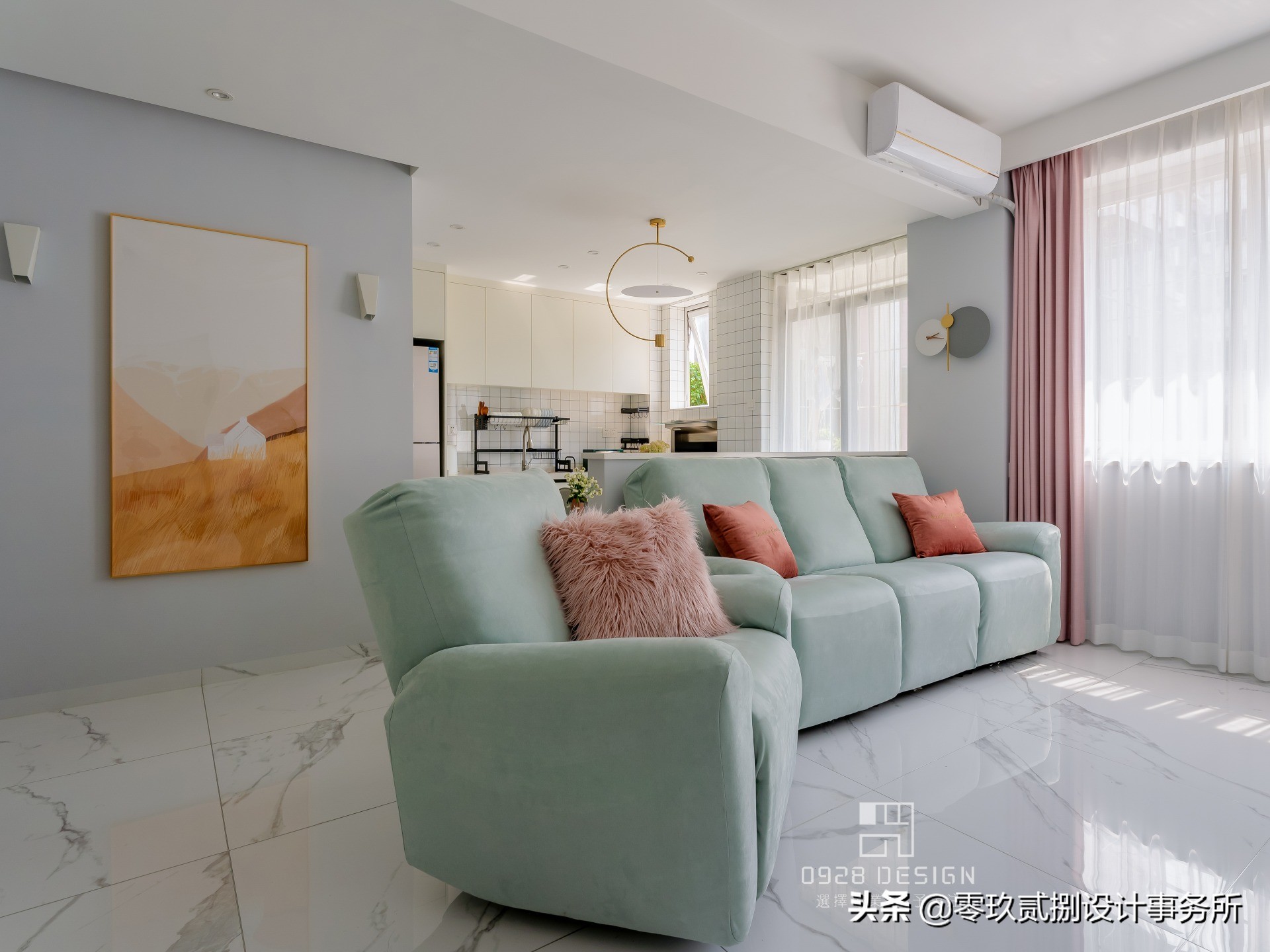 「零玖贰捌设计」65㎡“老破小”格局全改，变身阳光明媚小清新