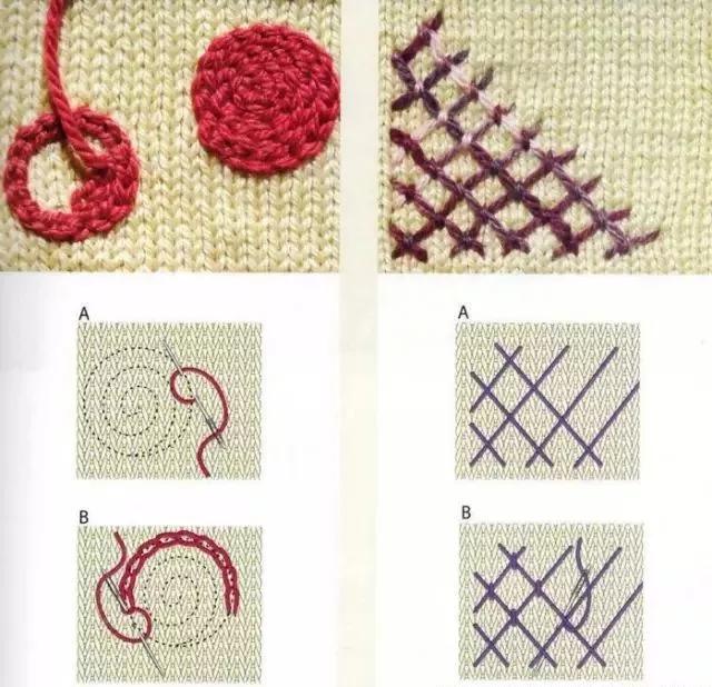 宝宝毛衣绣鱼图案,宝宝毛衣绣花朵图案