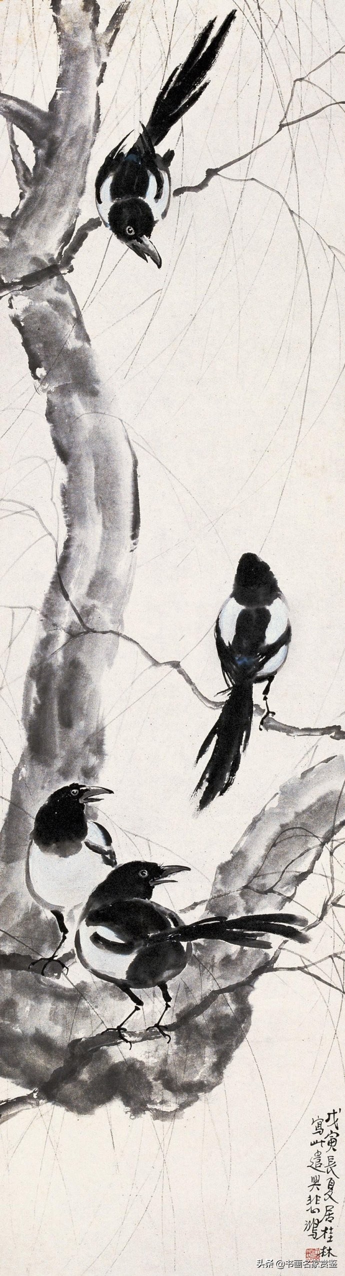 中国画家徐悲鸿图,中国画家徐悲鸿作画