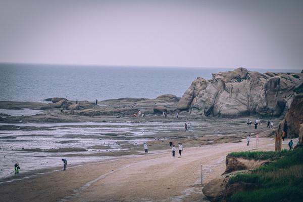 营口团山海洋公园的海蚀地貌,营口海滨国家地质公园