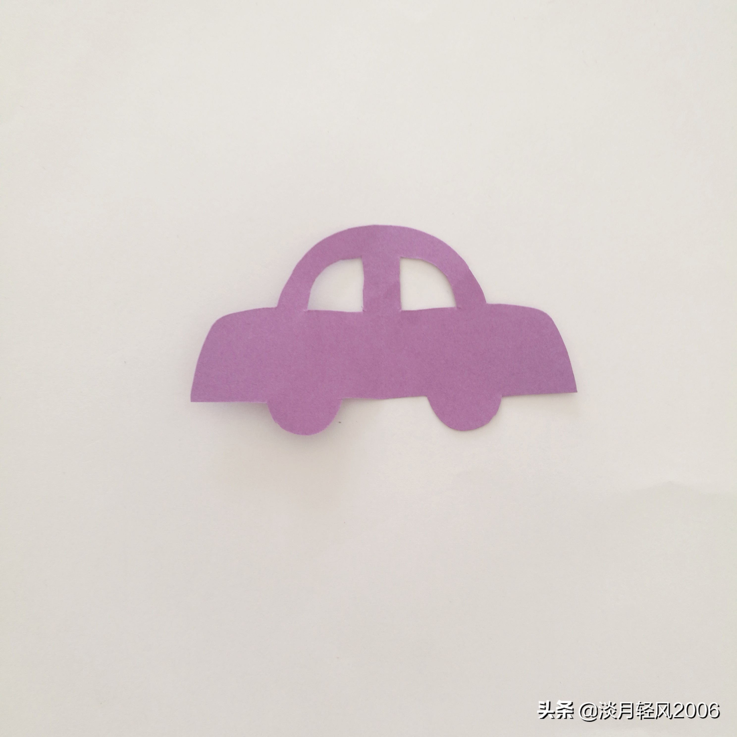 幼儿园卡纸剪出形状然后拼成汽车,幼儿园卡纸小汽车手工教程