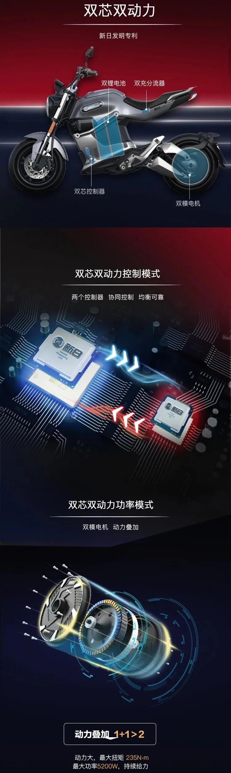 黑科技的电摩MIKUSuper：汽车级锂电双芯双动力指纹解锁