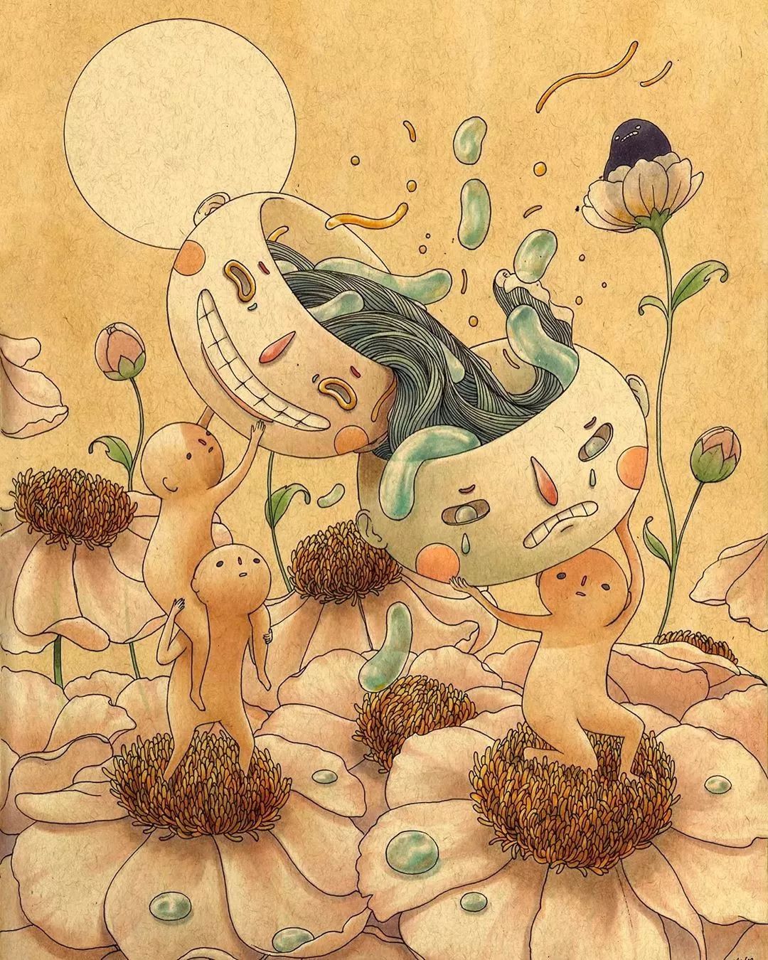 插画师孤独,插画孤独作品