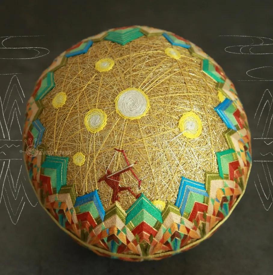 惊艳！“球上刺绣”你见过吗？她在球上绣出二十四节气，无数粉丝为之打call