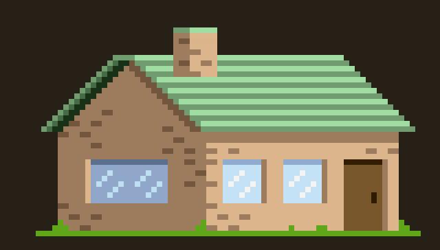 像素画房子,一看就会画的画是什么