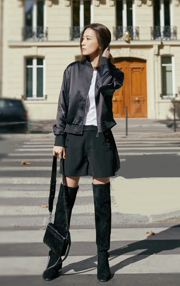 服了佘诗曼的“芹菜腿”,我瘦20斤穿不了的靴子,她穿出了宽松感