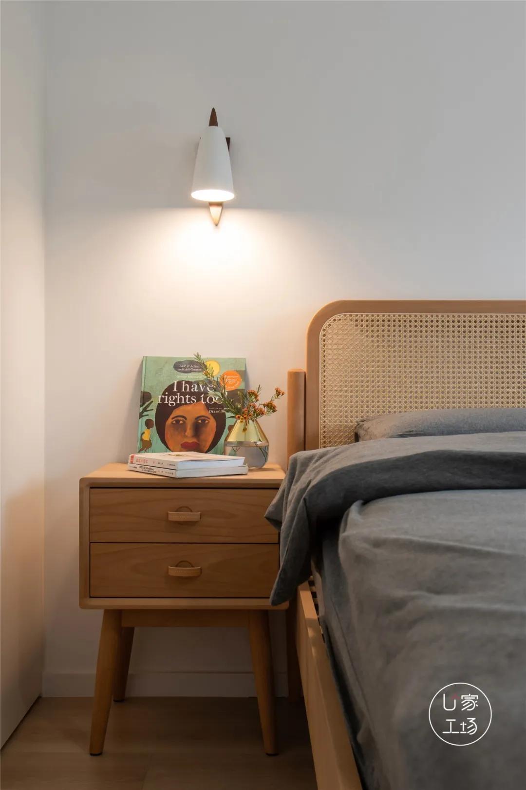 89㎡出租屋“变身”日式极简美宅,无主灯+藤编原木,玩出新花样