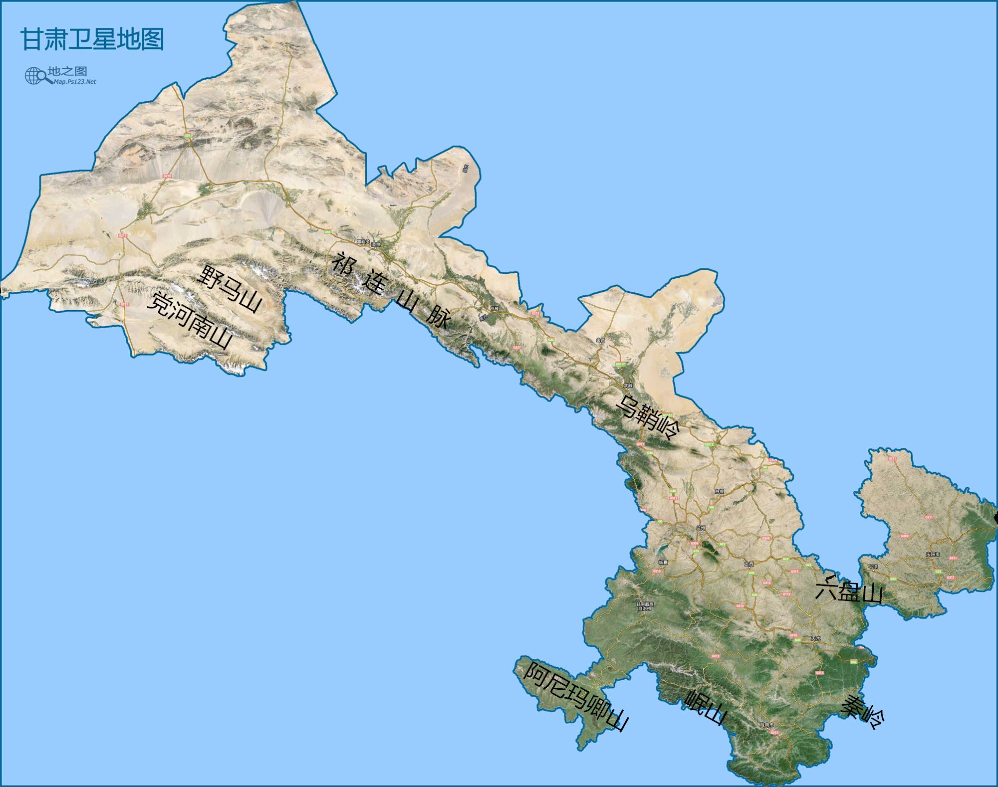 甘肃的地理与气候,甘肃自然环境