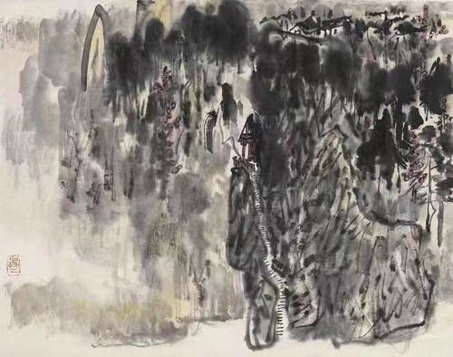 古代田园诗词山水画作品欣赏,历代名家山水画题诗