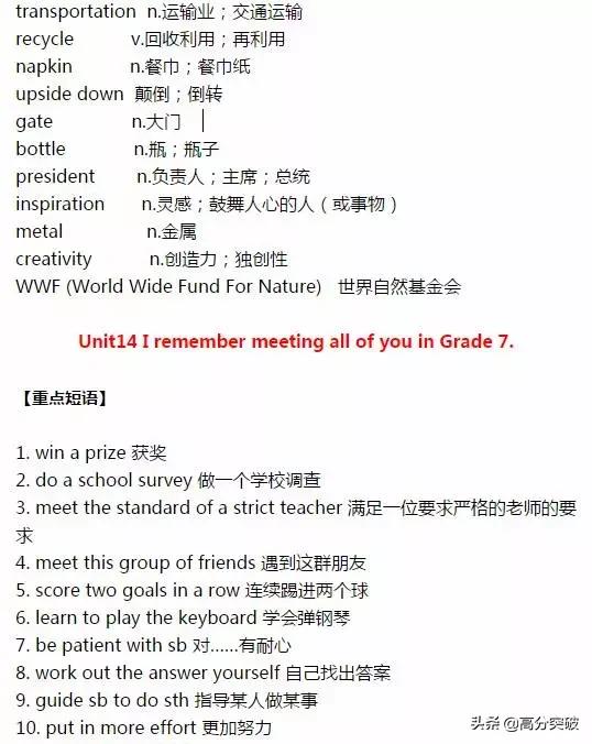 中考英语重点句型归纳,中考英语必背句型100句