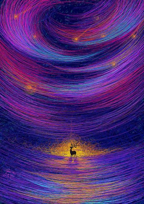 描摹梦境的魔术师，靠画“圈圈”火遍全网