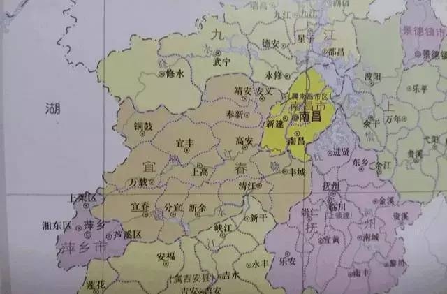 江西宜春版图一分为三，如今市中心设偏远的一角，没人愿认可！