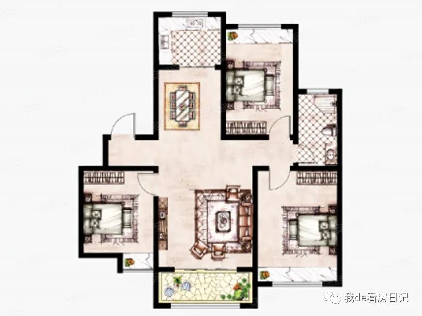 翰林公馆126平小高层,湍北翰林公馆10楼