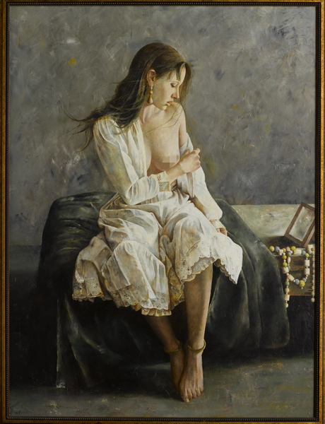 艺术名家郭北平油画肖像作品欣赏,当代名家油画图片大全