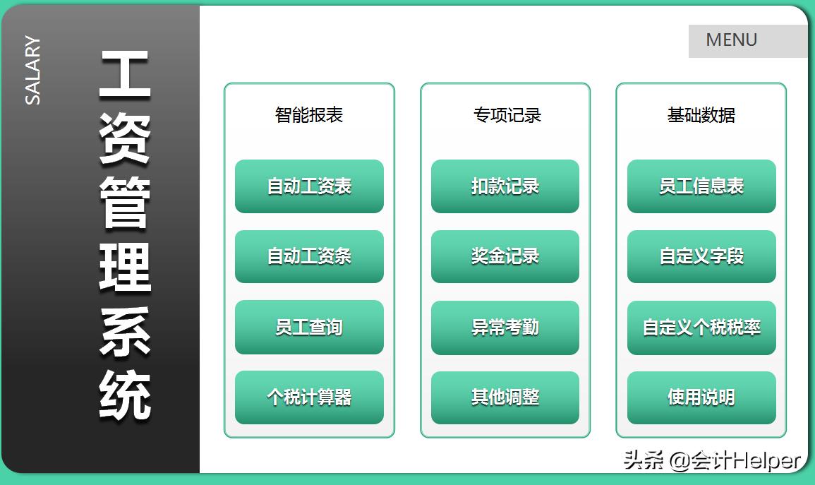 工资个税自动计算表怎么操作,工资明细表如何自动生成工资条