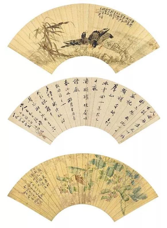 布局精妙的写意花鸟画,中国花鸟画有一种典型的构图方法