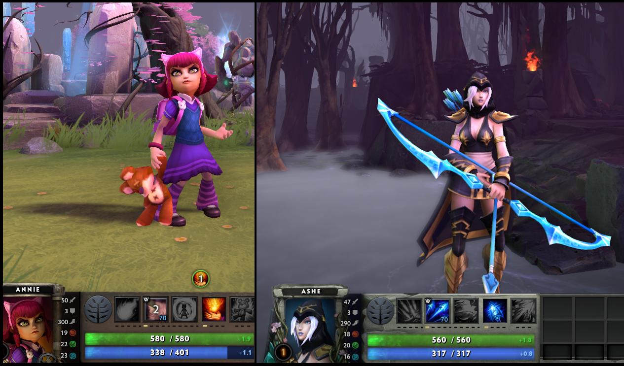 在dota里玩英雄联盟,欧美玩lol还是dota