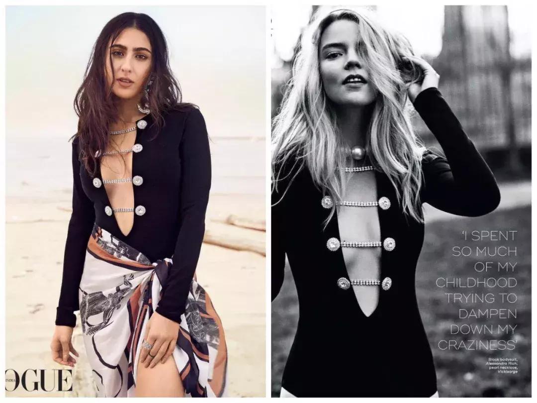 宣美黑色吊带裙,lisa时尚撞衫