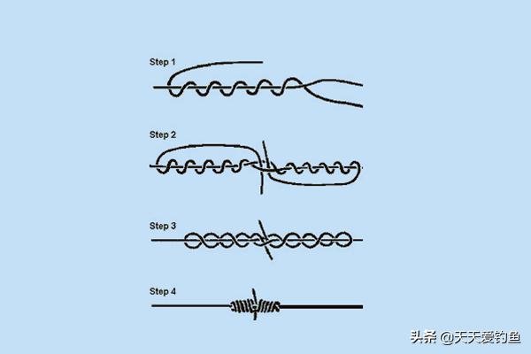 钓鱼线组打结视频教程,钓鱼打结方法图解教程大全