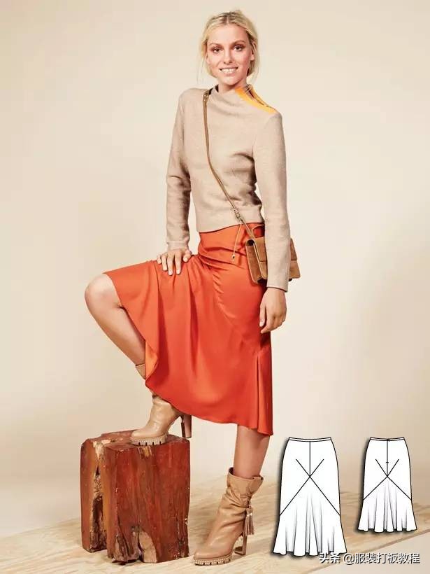 时装设计图手绘教程,服装制版图案大全