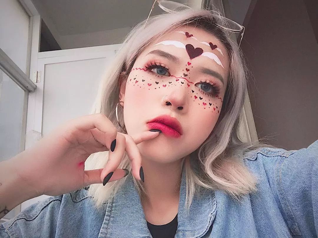 越南网红小姐姐妆容,越南ins小姐姐化妆