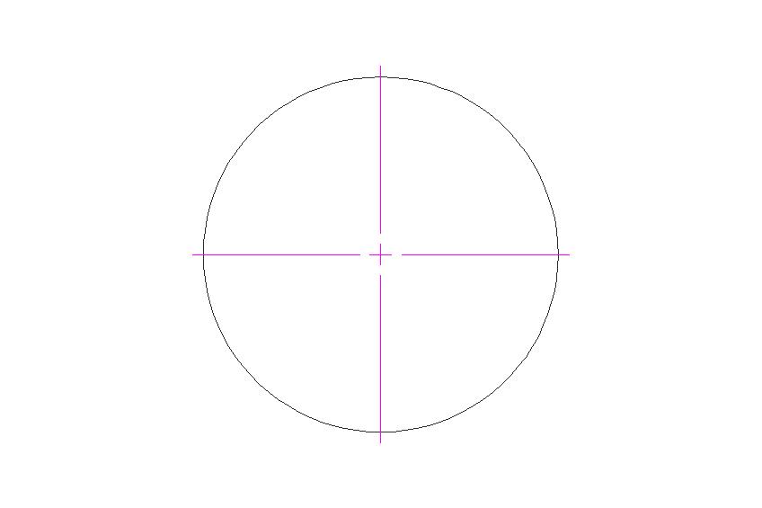 autocad圆心偏移,CAD圆心标注