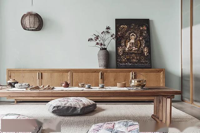 原木风吊顶效果图客厅简约,简约原木风