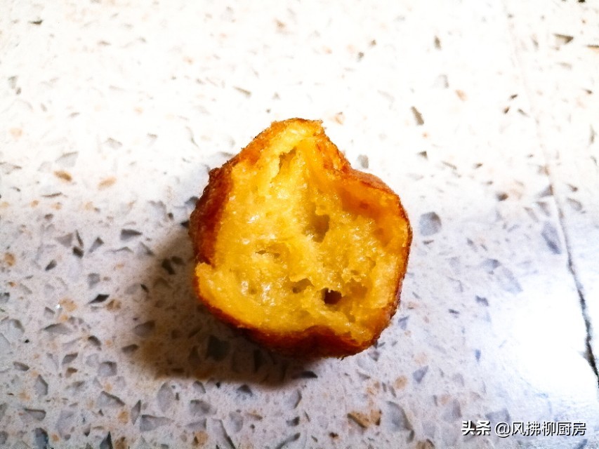 红薯丸子油炸不硬的方法,不用油的油炸红薯丸子